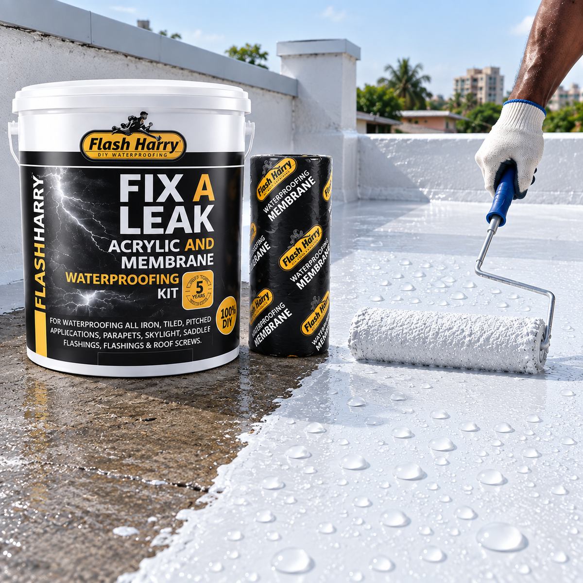 DIGA ADEUS ÀS INFILTRAÇÕES!  FIX A LEAK – Impermeabilizante Acrílico