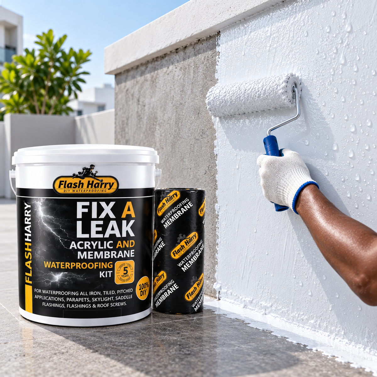 DIGA ADEUS ÀS INFILTRAÇÕES!  FIX A LEAK – Impermeabilizante Acrílico