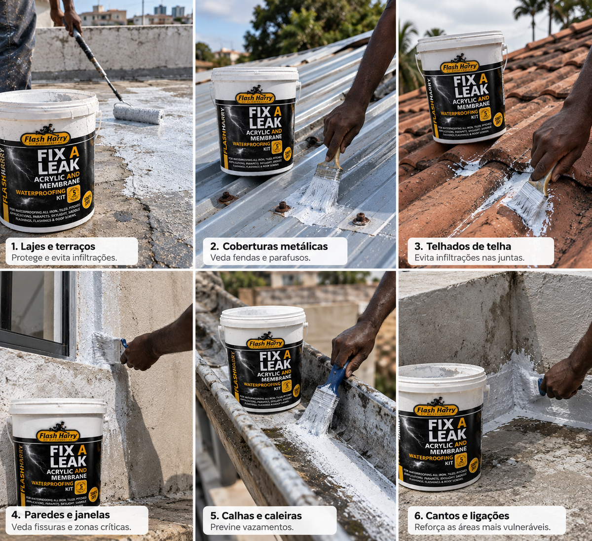 DIGA ADEUS ÀS INFILTRAÇÕES!  FIX A LEAK – Impermeabilizante Acrílico